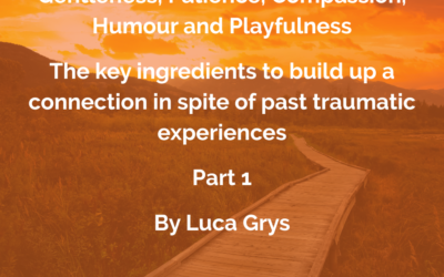 Gentleness, Patience, Compassion, Humour and Playfulness    Part 1     The key ingredients to build up a connection in spite of past traumatic experiences.